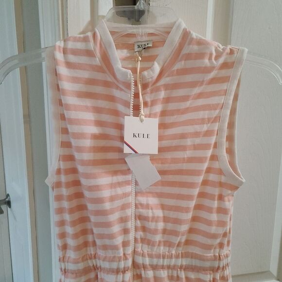 Kule The Charlotte Dress Pink and White XS NWT - Picture 2 of 10